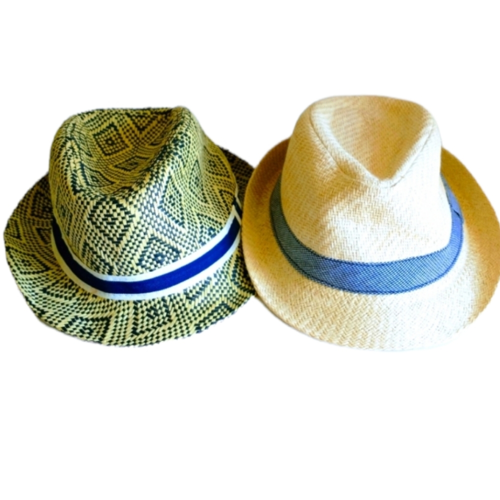BUNDLE+2 Gap's Cross-Stitch Straw Fedoras